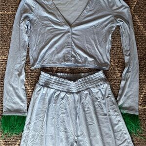 WeWoreWhat Cotton Feather Pajamas